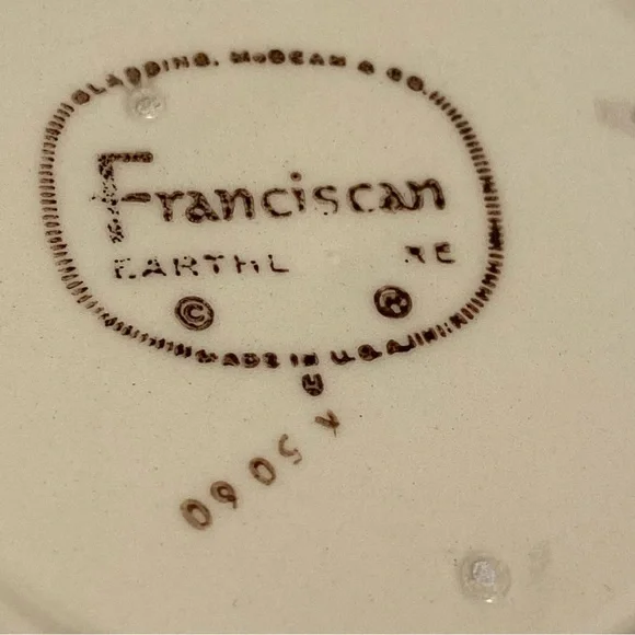 Vintage Franciscan Desert Rose 5 plate LOT teacup saucer plates pink floral MCM - Picture 11 of 16